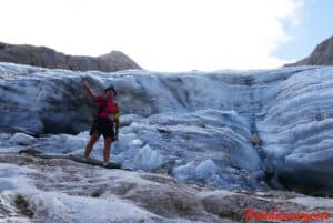 Dernier glacier des Dolomites a Marmolada